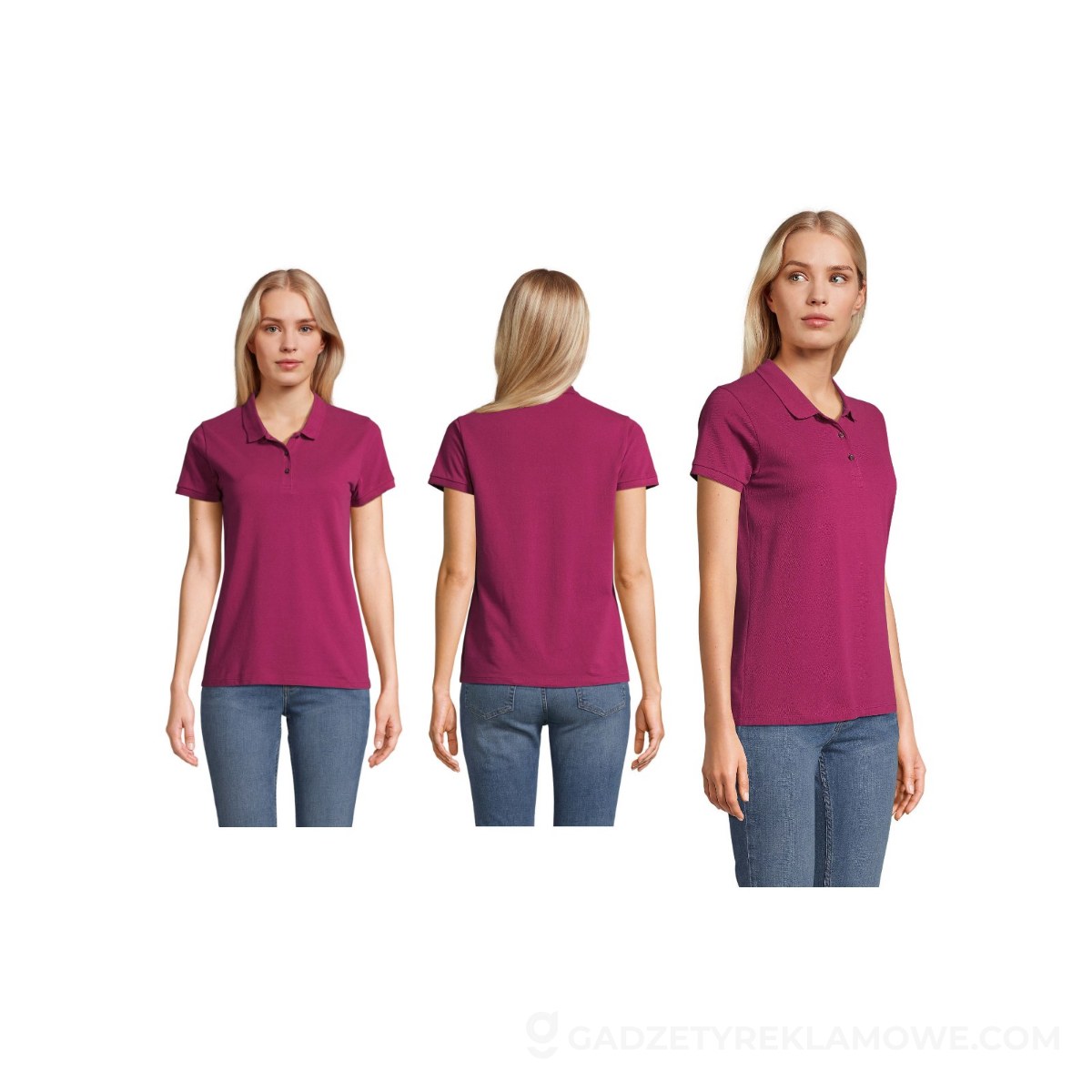 PLANET WOMEN polo 170g PLANET WOMEN - Astral Purple - S