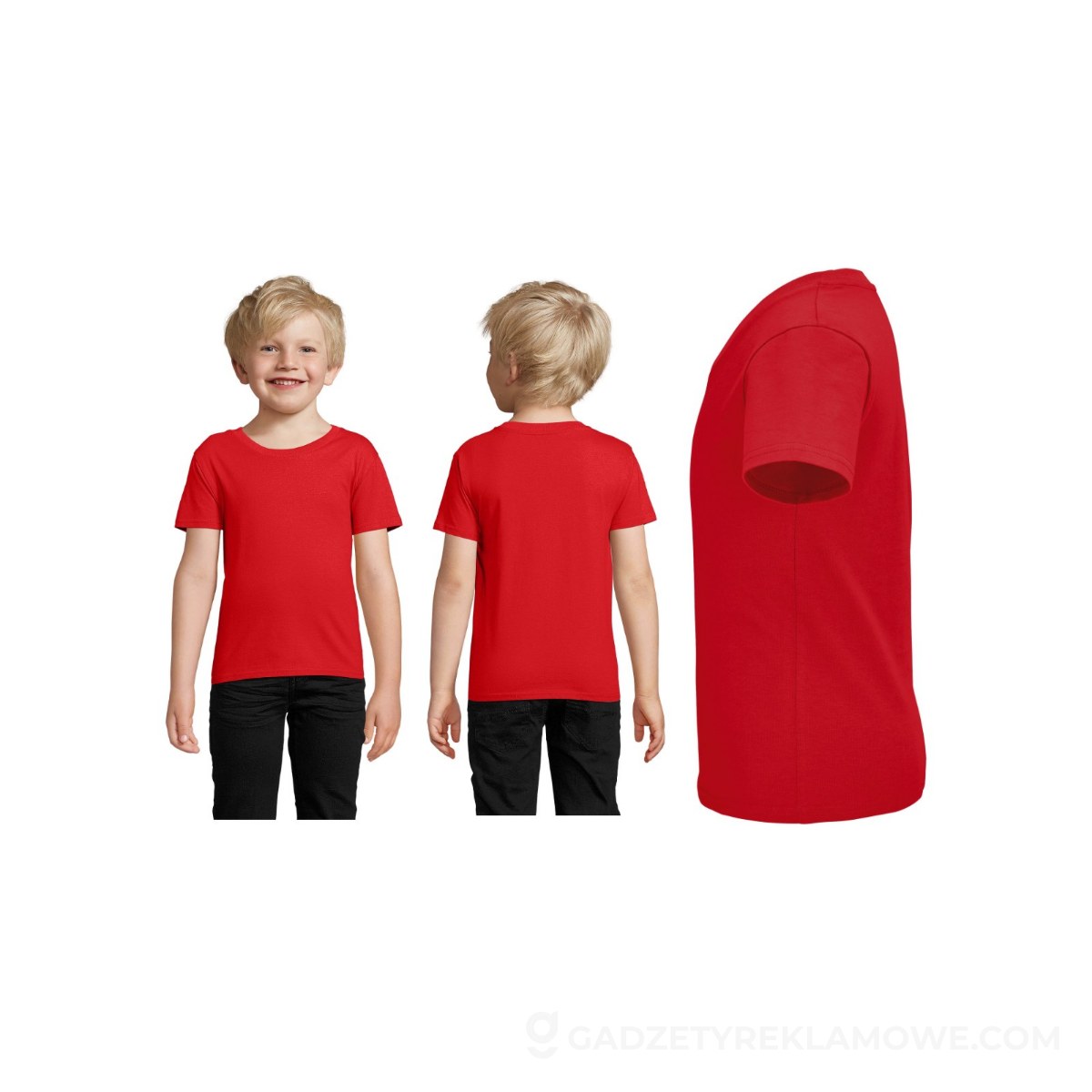 PIONEER Dziecięcy T-SHIRT PIONEER KIDS - Czerwony - 3XL