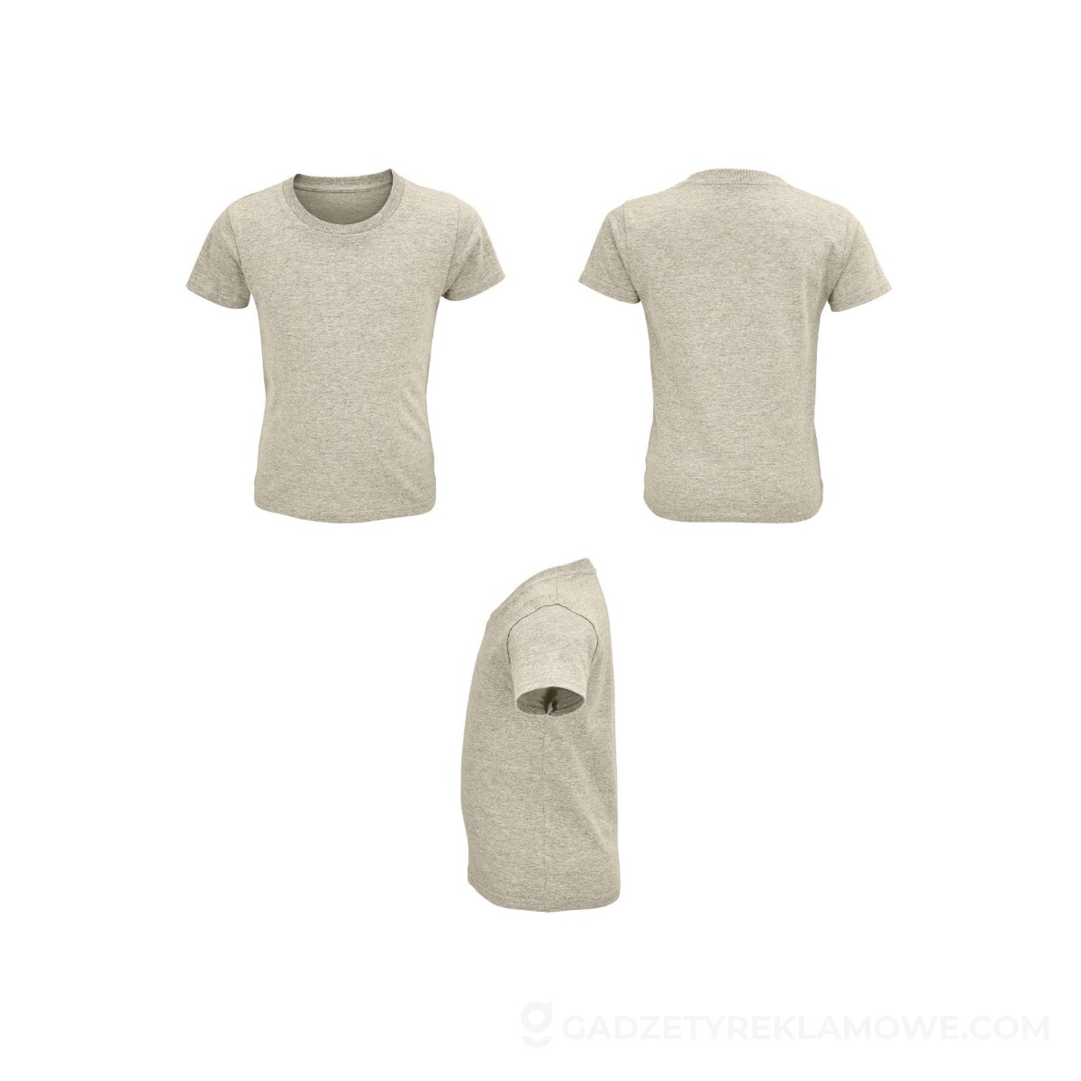 CRUSADER Dziecięcy T-SHIRT CRUSADER KIDS - Heather Beżowy - XXL