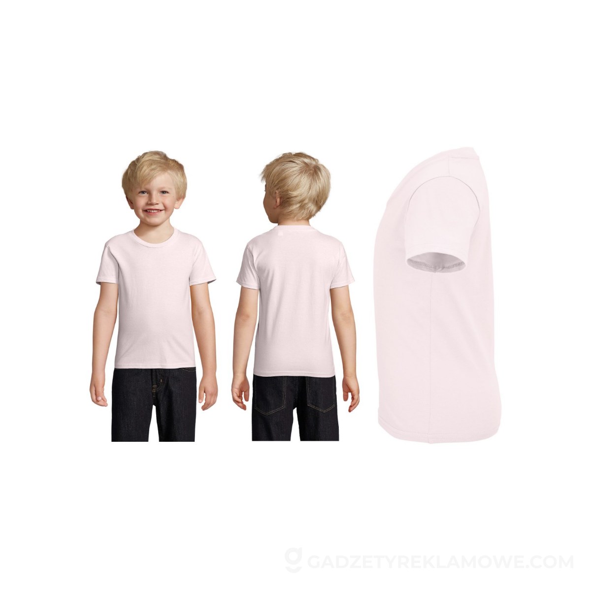CRUSADER Dziecięcy T-SHIRT CRUSADER KIDS - Pale Pink - 4XL