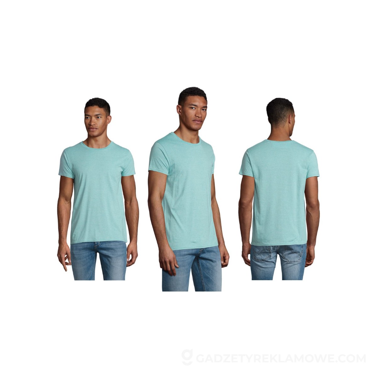 CRUSADER Koszulka męska 150 CRUSADER MEN - Heather Light Green - M