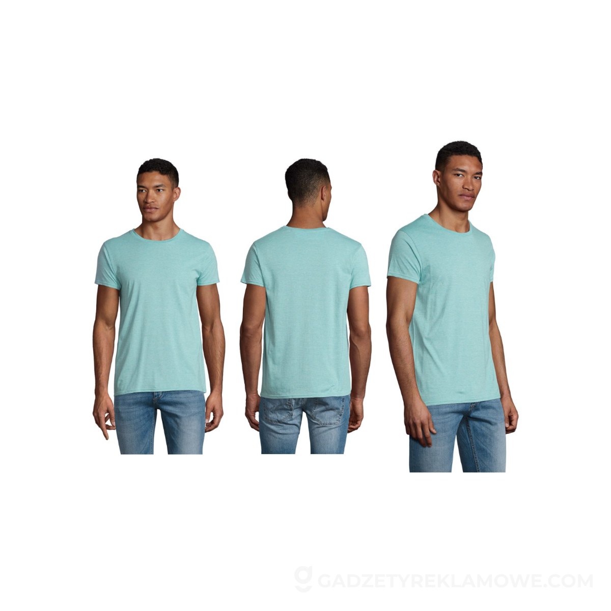 CRUSADER Koszulka męska 150 CRUSADER MEN - Heather Light Green - XS