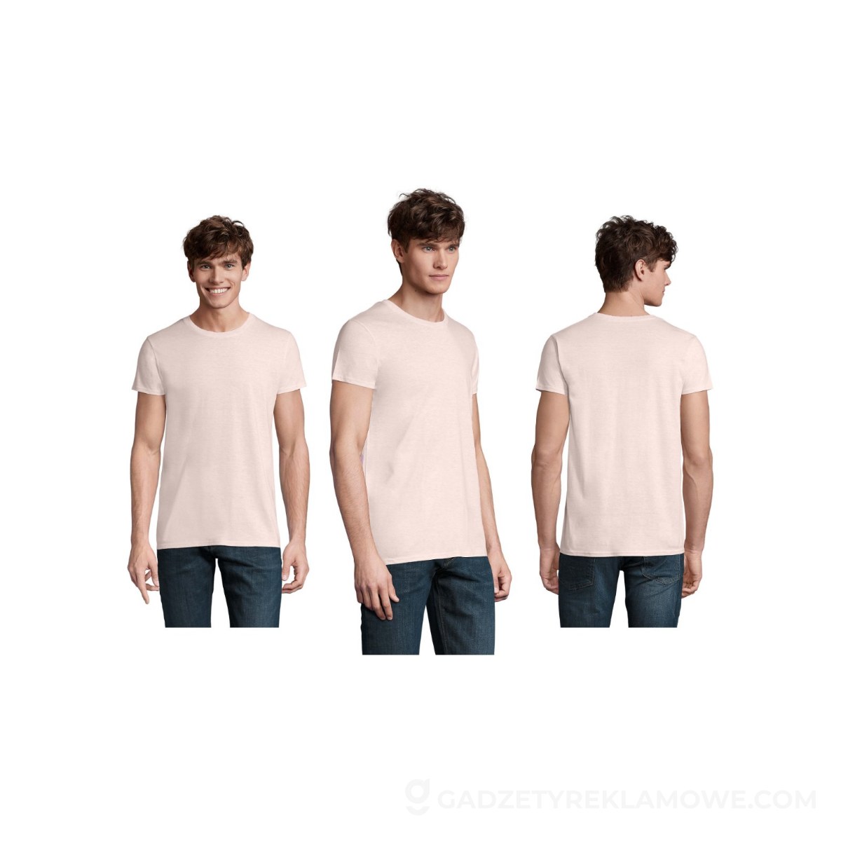 CRUSADER Koszulka męska 150 CRUSADER MEN - Heather Pink - M