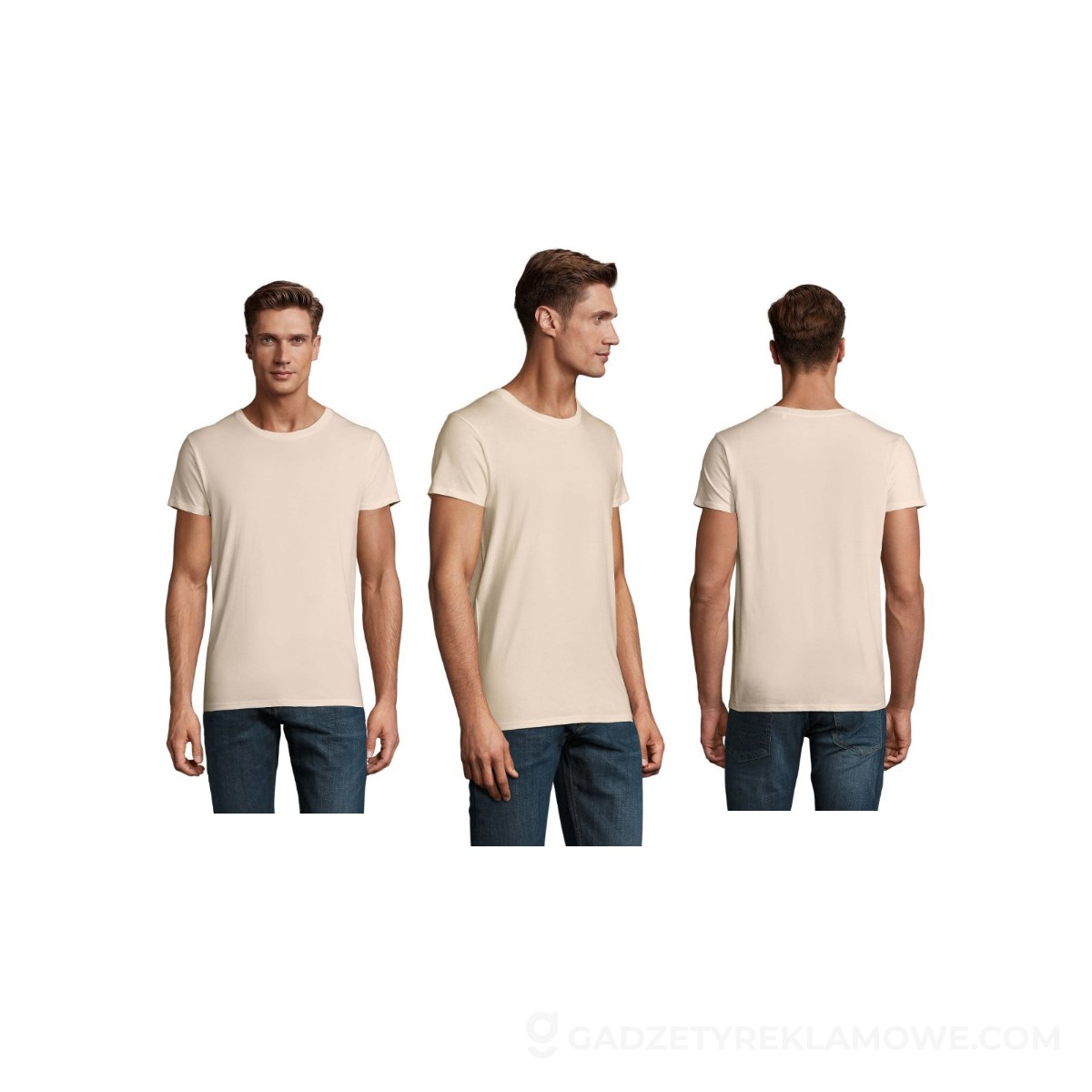 CRUSADER Koszulka męska 150 CRUSADER MEN - Naturalna - XXL