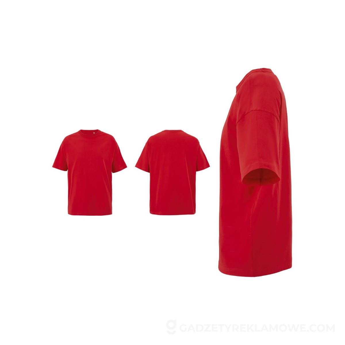 BOXY MEN T-SHIRT OVERSIZE BOXY MEN - Bright Rojo - XXL