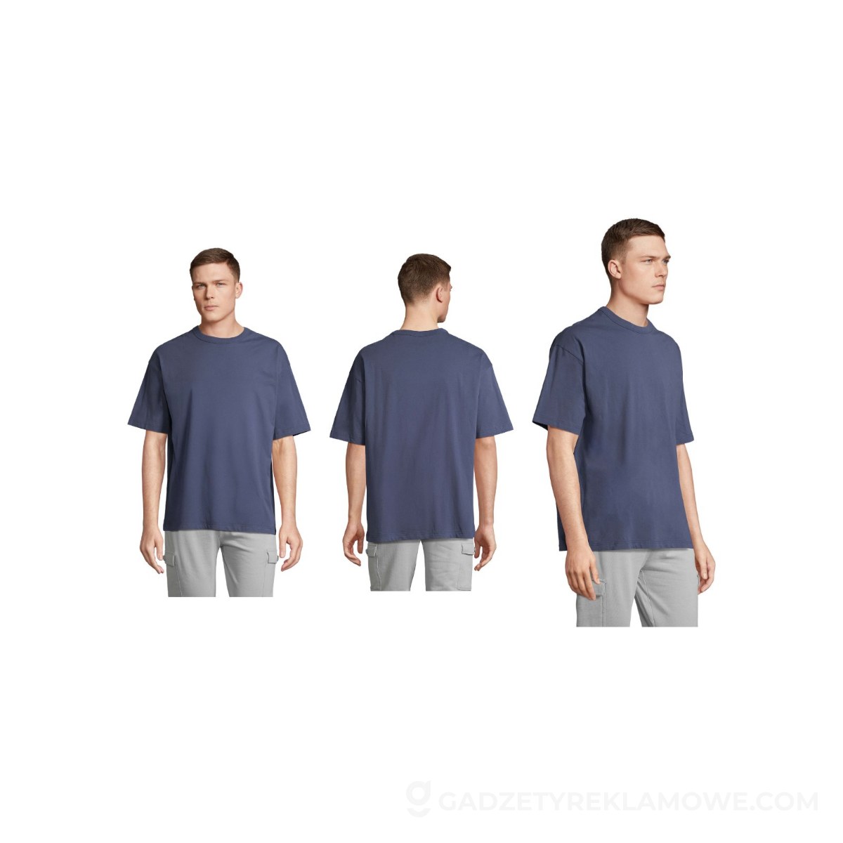 BOXY MEN T-SHIRT OVERSIZE BOXY MEN - Denim - M