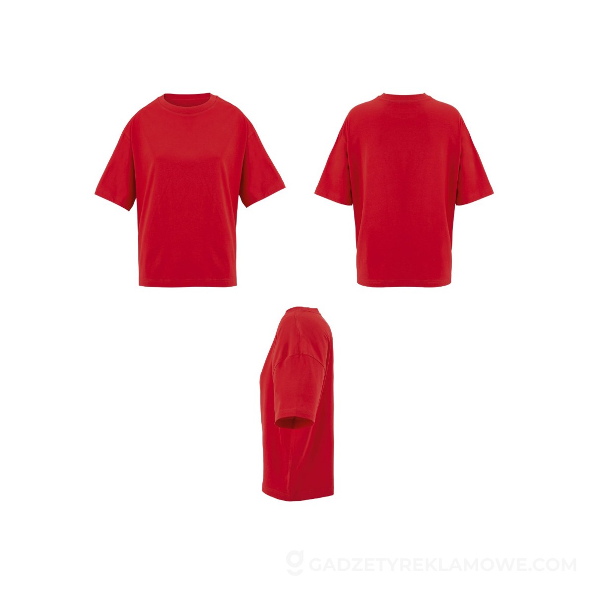 BOXY WOMEN T-SHIRT OVERSIZE BOXY WOMEN - Bright Rojo - XS