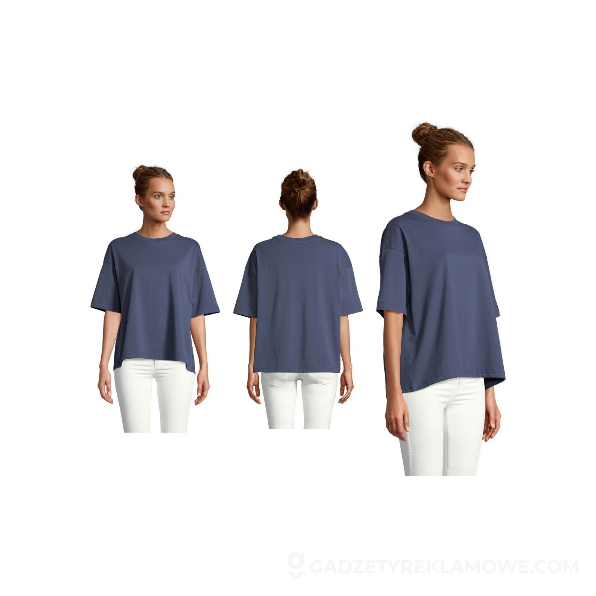 BOXY WOMEN T-SHIRT OVERSIZE BOXY WOMEN - Denim - XS
