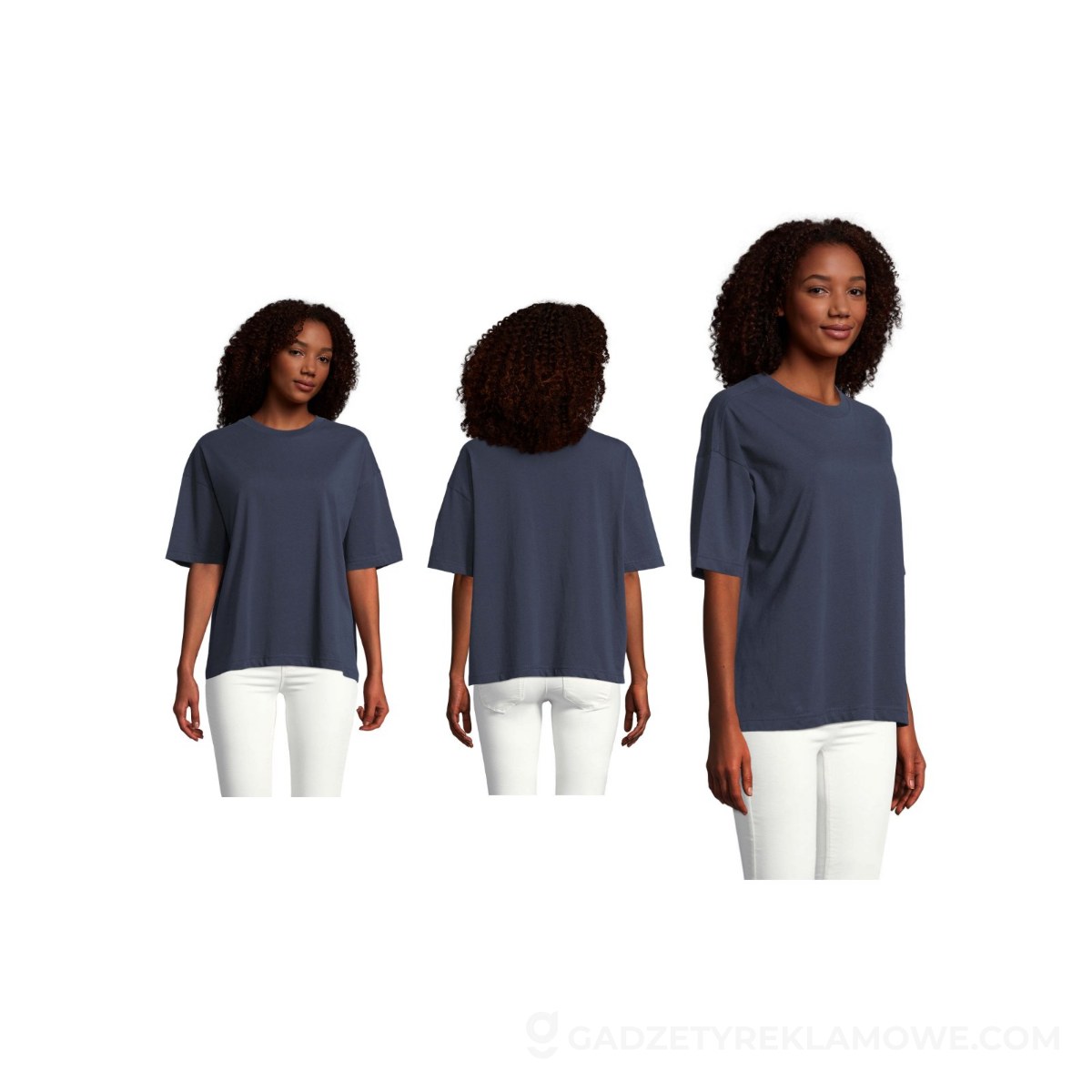 BOXY WOMEN T-SHIRT OVERSIZE BOXY WOMEN - French Navy - M