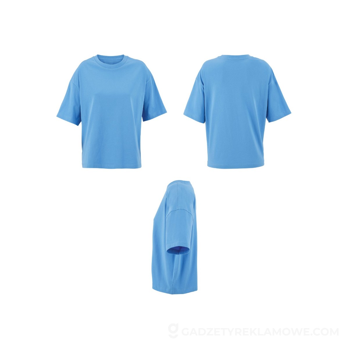 BOXY WOMEN T-SHIRT OVERSIZE BOXY WOMEN - Azur - M