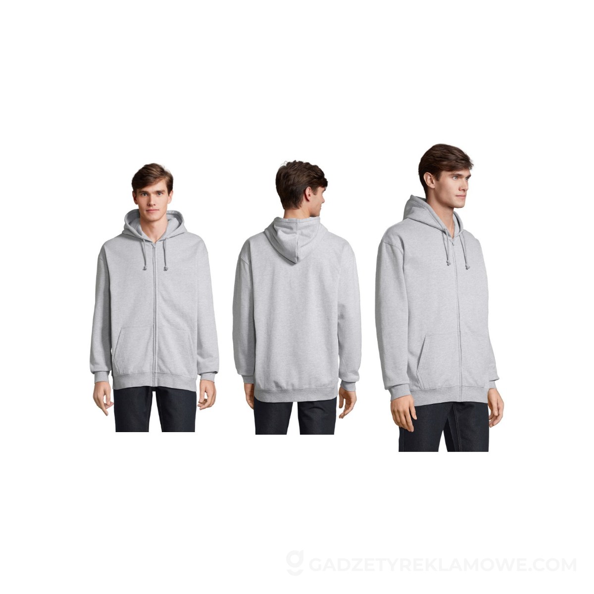 CARTER Bluza z kapturem CARTER - Szary Melanż 2 - S
