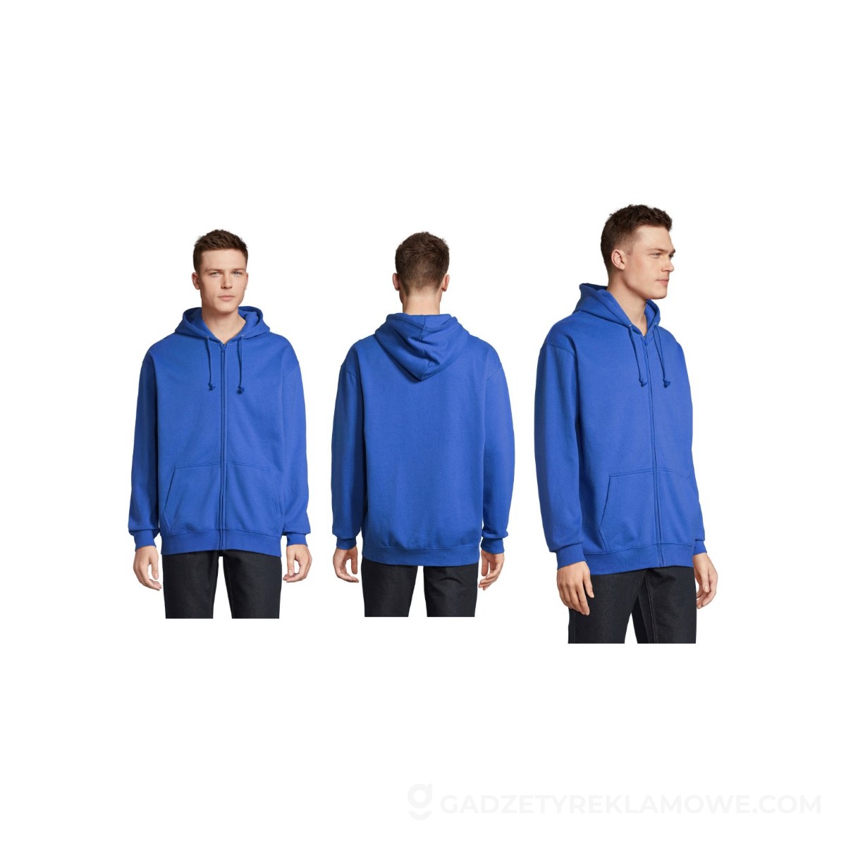 CARTER Bluza z kapturem CARTER - Niebieska - XL