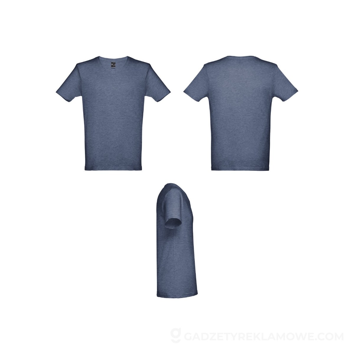 THC ATHENS II. Męski t-shirt - Niebieski melanż