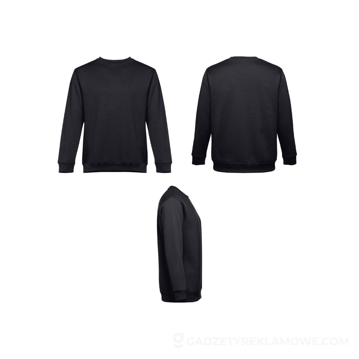 STR-11177-103-4XL-wariantu-watermark THC DELTA II. Bluza (unisex) z bawełny i poliestru - Czarna