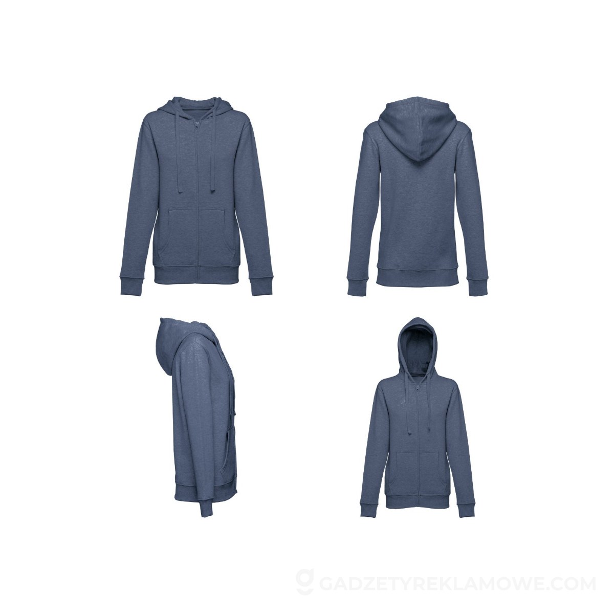 STR-11180-194-L-wariantu-watermark THC AMSTERDAM WOMEN II. Bluza damska z bawełny i poliestru - Niebieski melanż