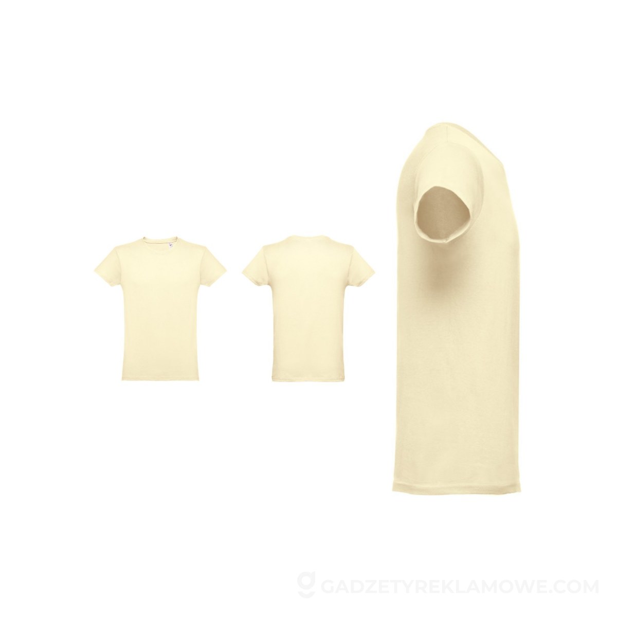 STR-30102-158-XXL-wariantu-watermark THC LUANDA. T-shirt męski z bawełny rurkowej - Pastelowy żółty