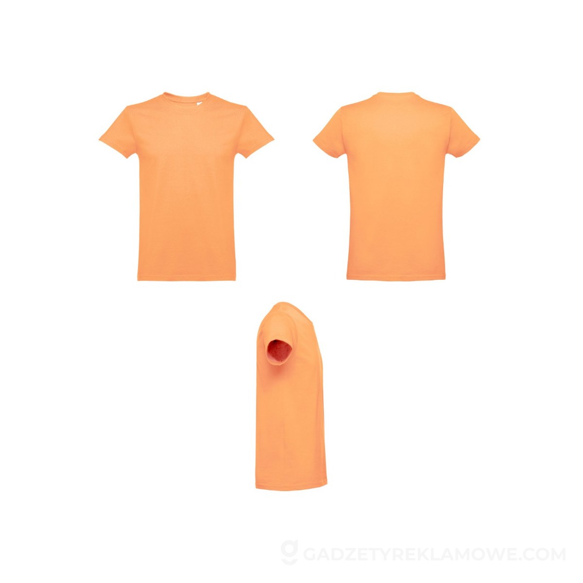 THC ANKARA. Męski t-shirt - Koralowy pomarańczowy
