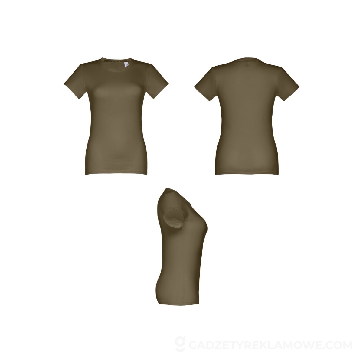 THC ANKARA WOMEN. Damski t-shirt - Wojskowa zielona