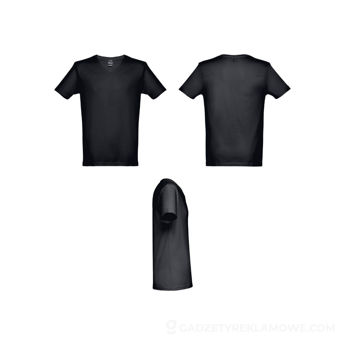 THC ATHENS. Męski t-shirt - czarny