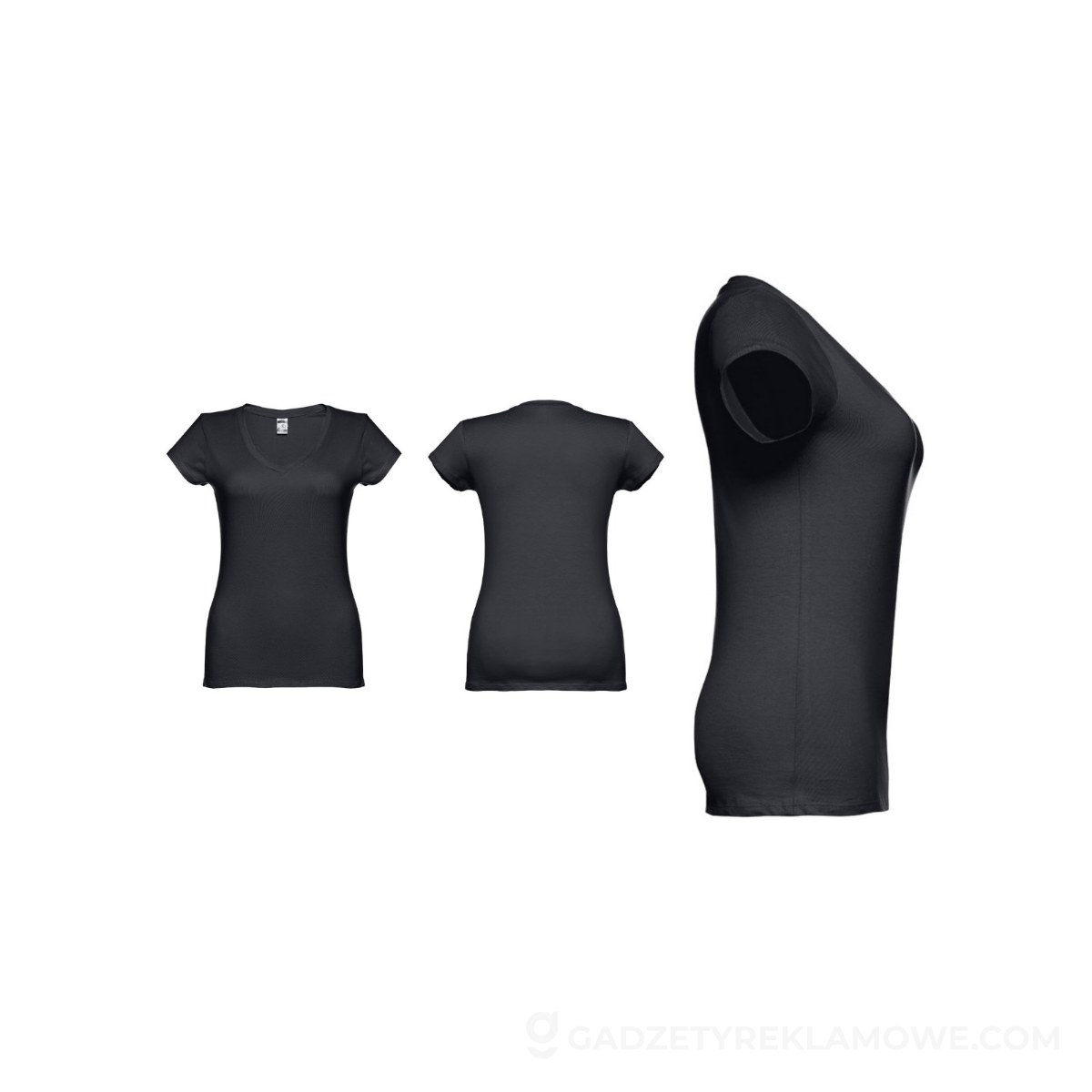 THC ATHENS WOMEN. Damski t-shirt - Czarny