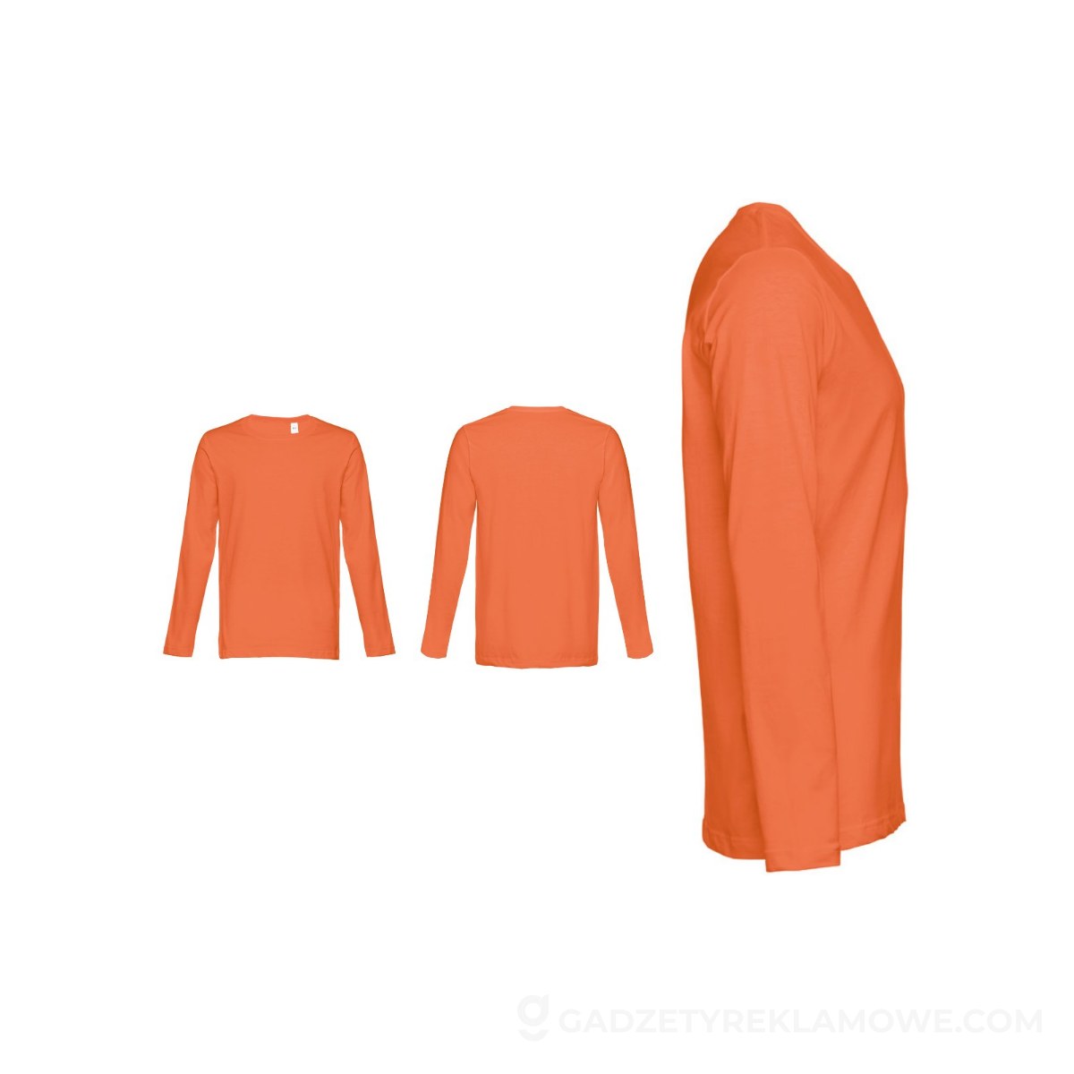 THC BUCHAREST. Męski t-shirt z długim rękawem - Terracotta