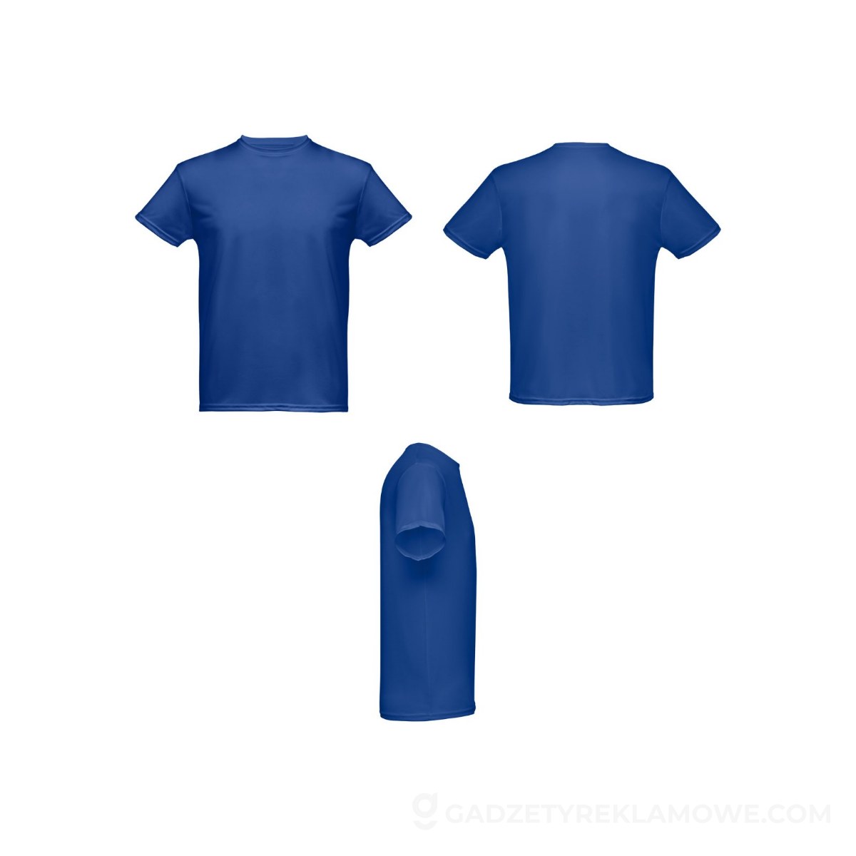 THC NICOSIA. Męski sportowy t-shirt - Szafirowy