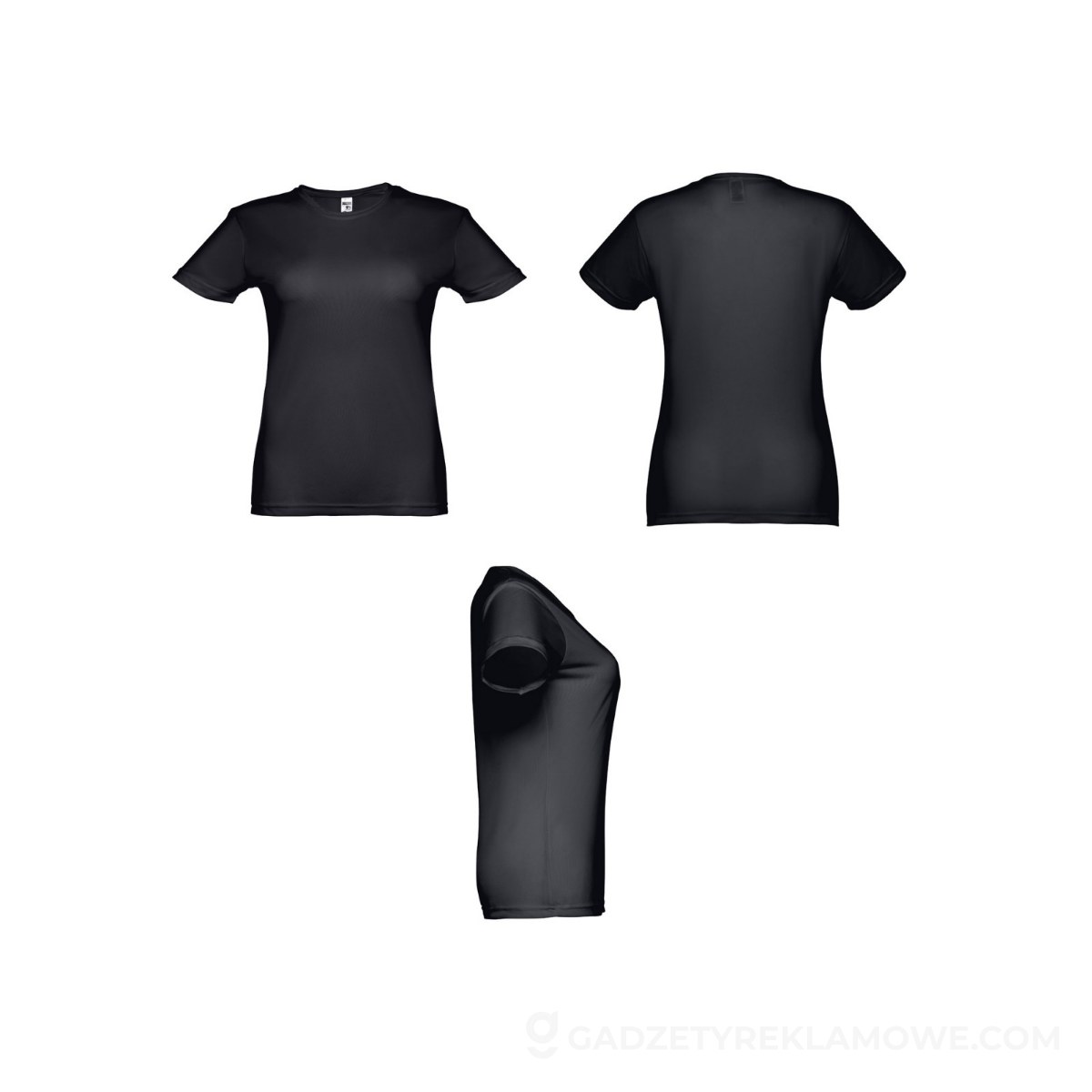 THC NICOSIA WOMEN. Damski sportowy t-shirt - Czarny