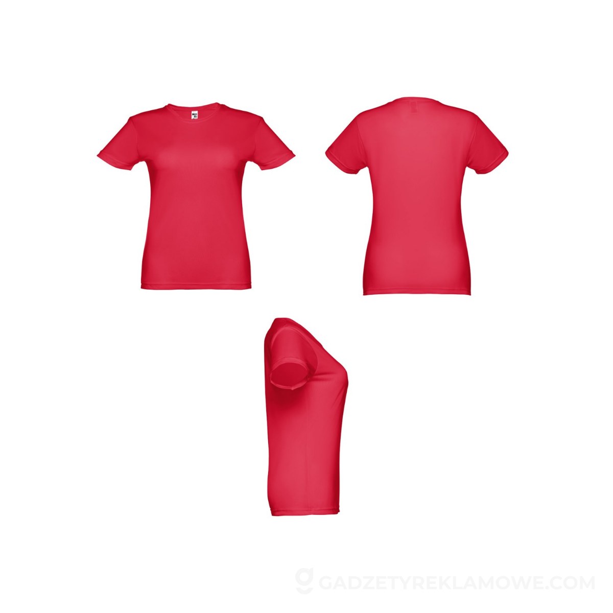 THC NICOSIA WOMEN. Damski sportowy t-shirt - Czerwony