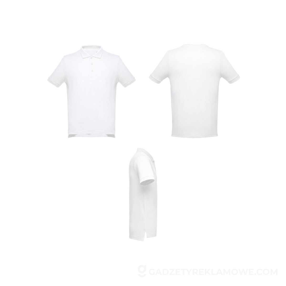 STR-30132-106-3XL-wariantu-watermark THC ADAM 3XL WH. Męski polo t-shirt - Biały