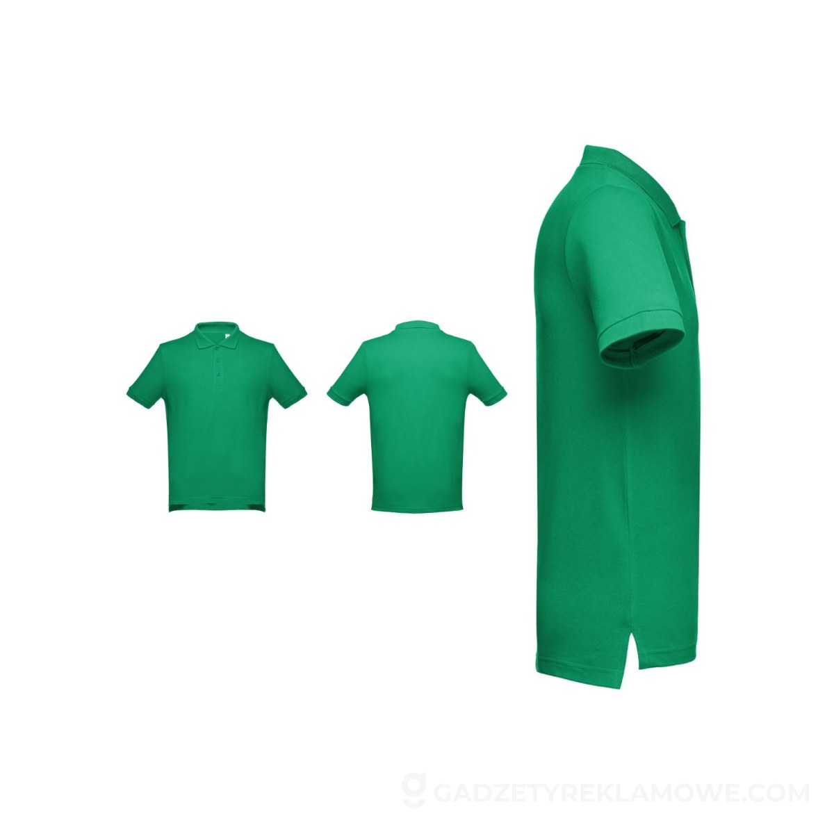 THC ADAM 3XL. Męski polo t-shirt - Zielony