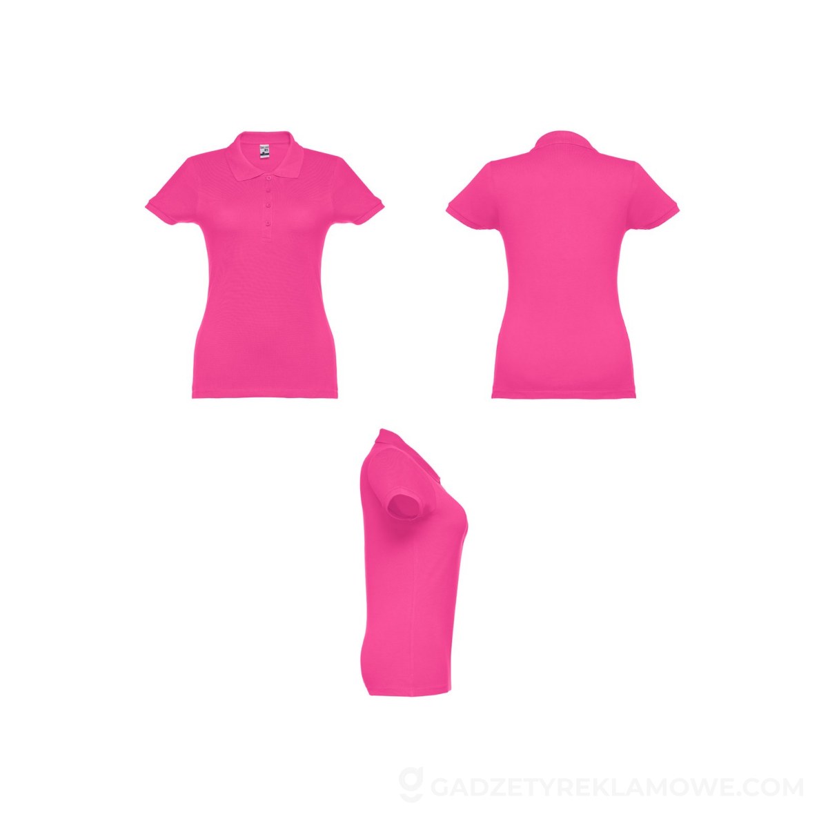 THC EVE. Damski polo t-shirt - Różowy