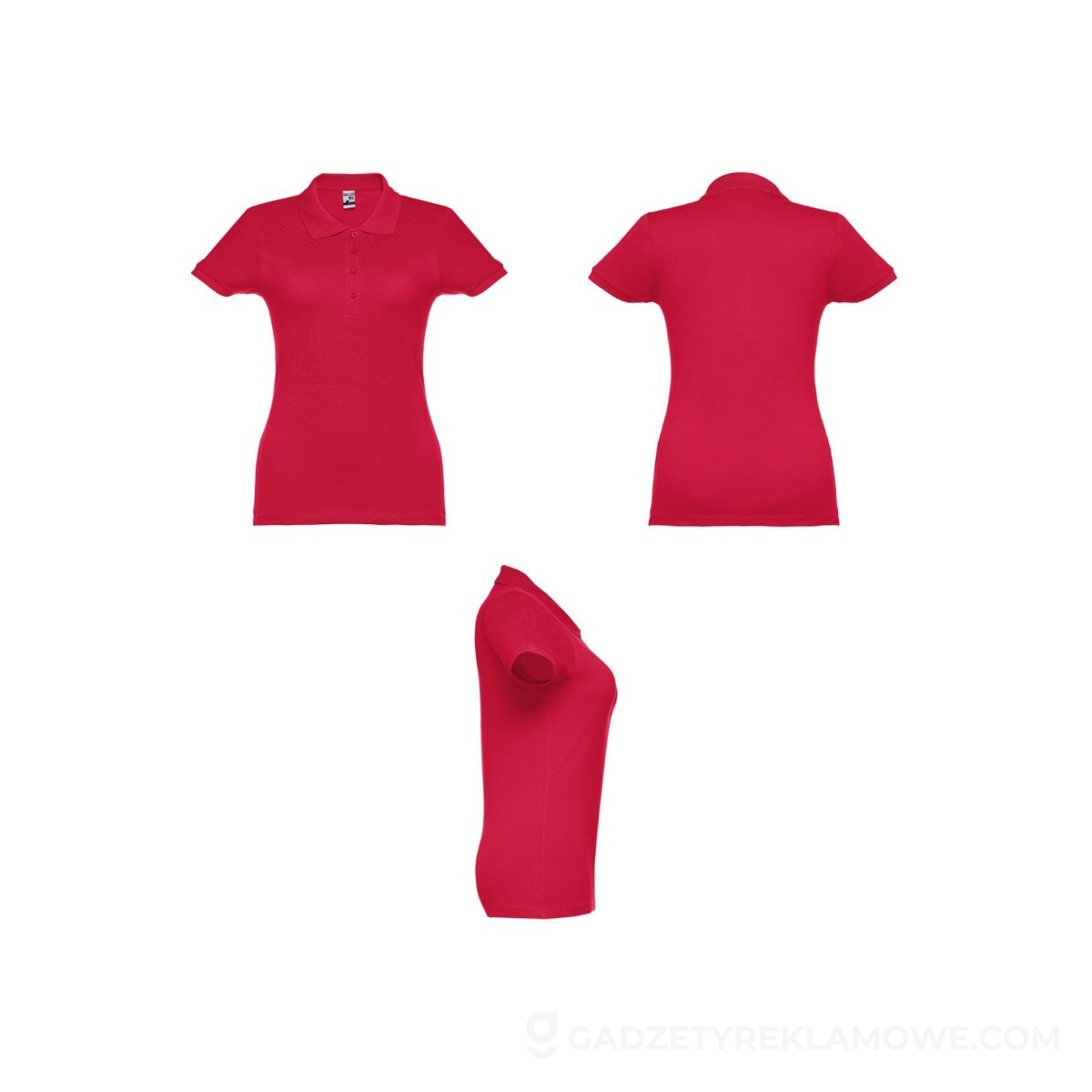 THC EVE. Damski polo t-shirt - Czerwony