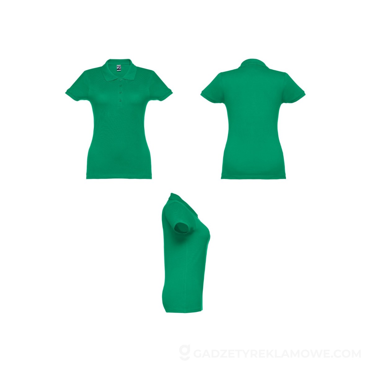 THC EVE. Damski polo t-shirt - Zielony
