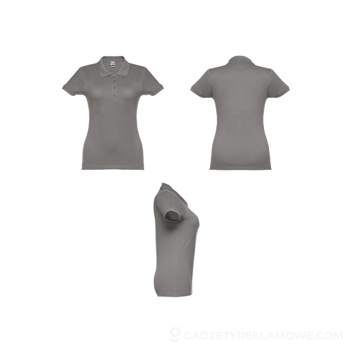 THC EVE. Damski polo t-shirt - Szary