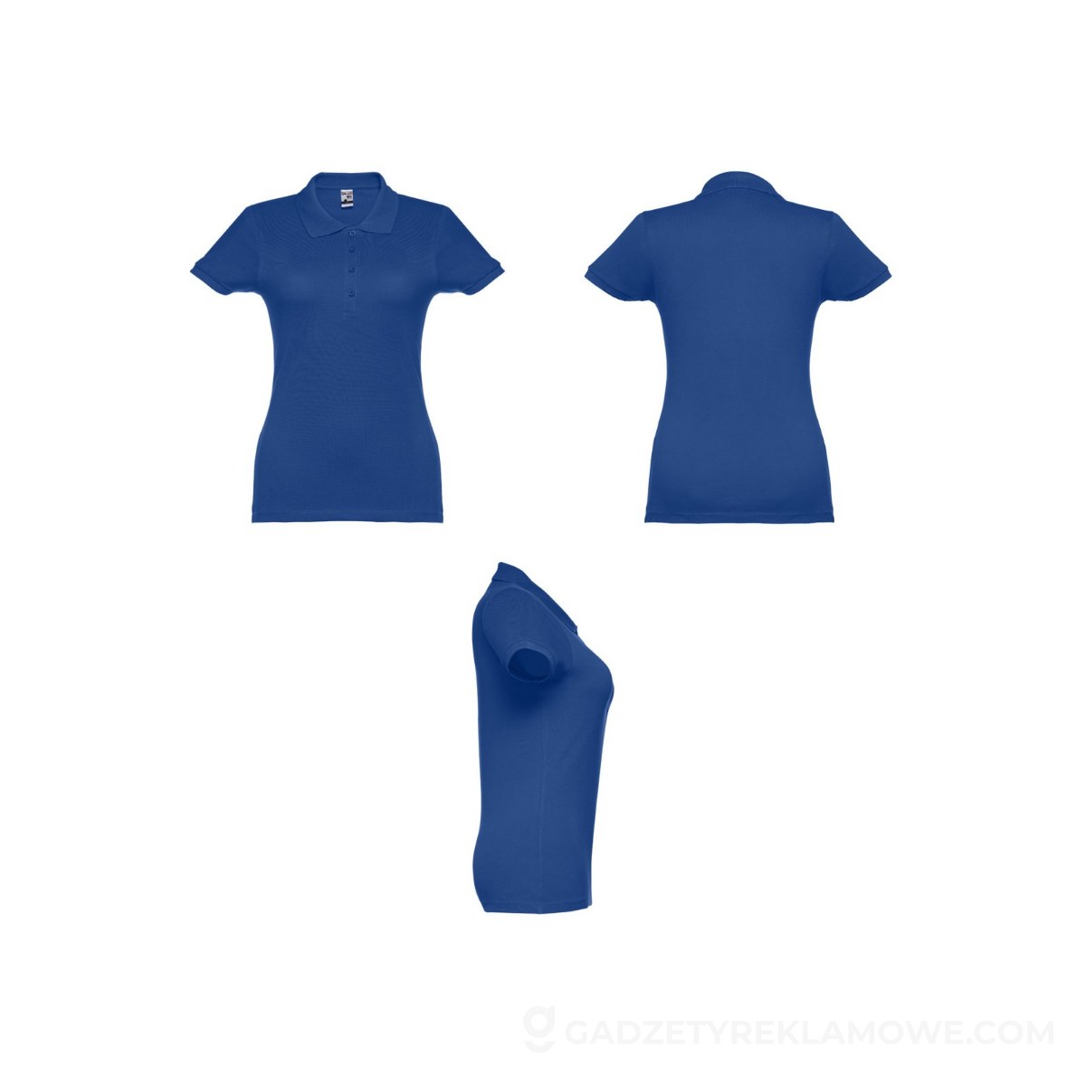 THC EVE. Damski polo t-shirt - Szafirowy