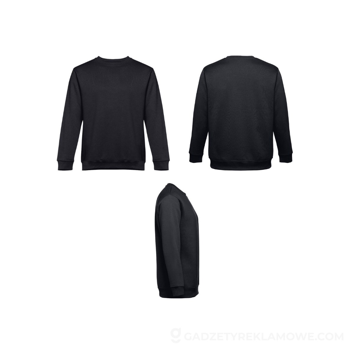 THC DELTA. Bluza (unisex) z bawełny i poliestru - Czarna