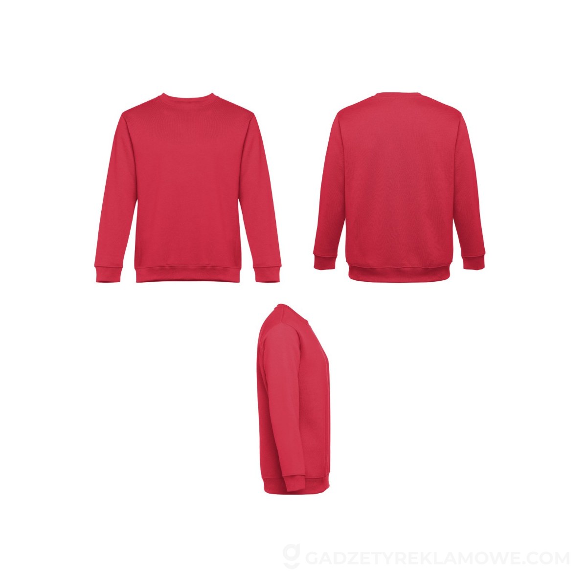 THC DELTA. Bluza (unisex) z bawełny i poliestru - Czerwona