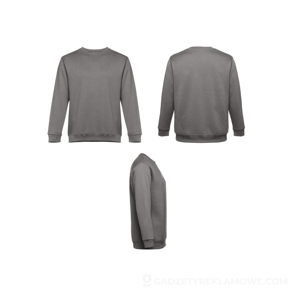 THC DELTA. Bluza (unisex) z bawełny i poliestru - Szara