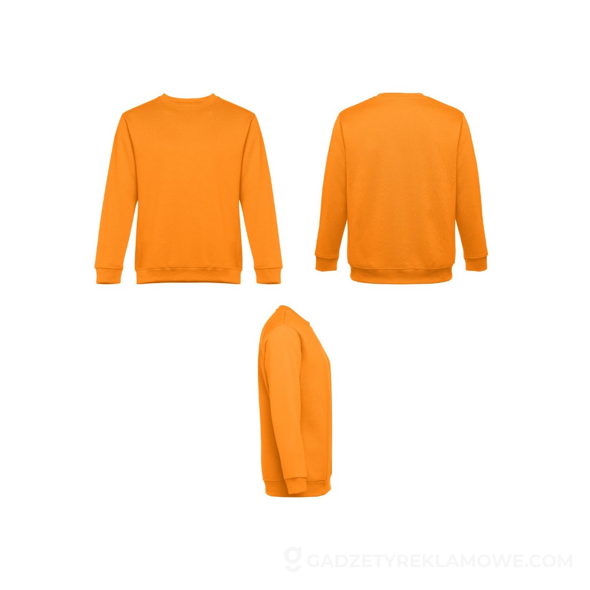 THC DELTA. Bluza (unisex) z bawełny i poliestru - Pomarańczowa