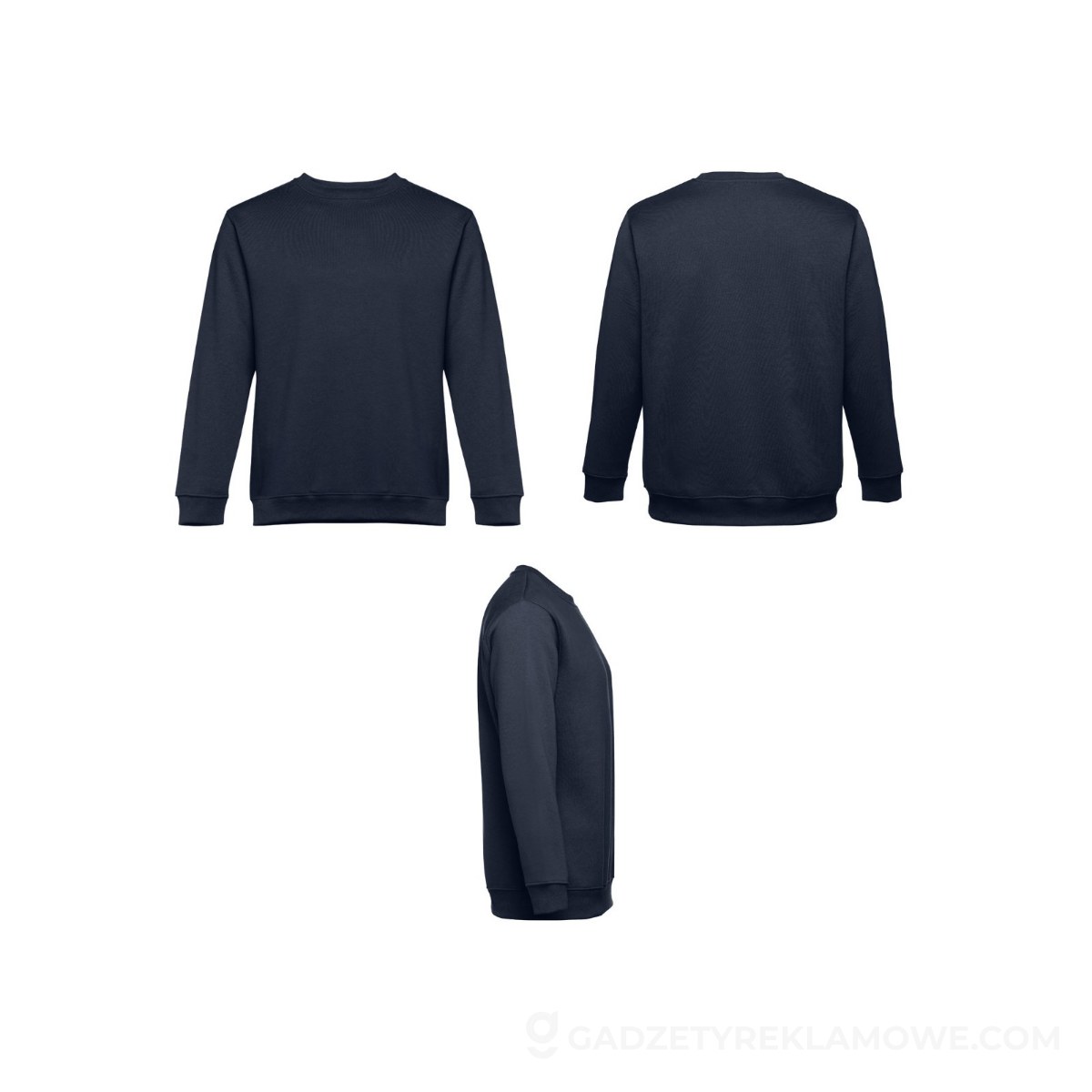 THC DELTA. Bluza (unisex) z bawełny i poliestru - Granatowa
