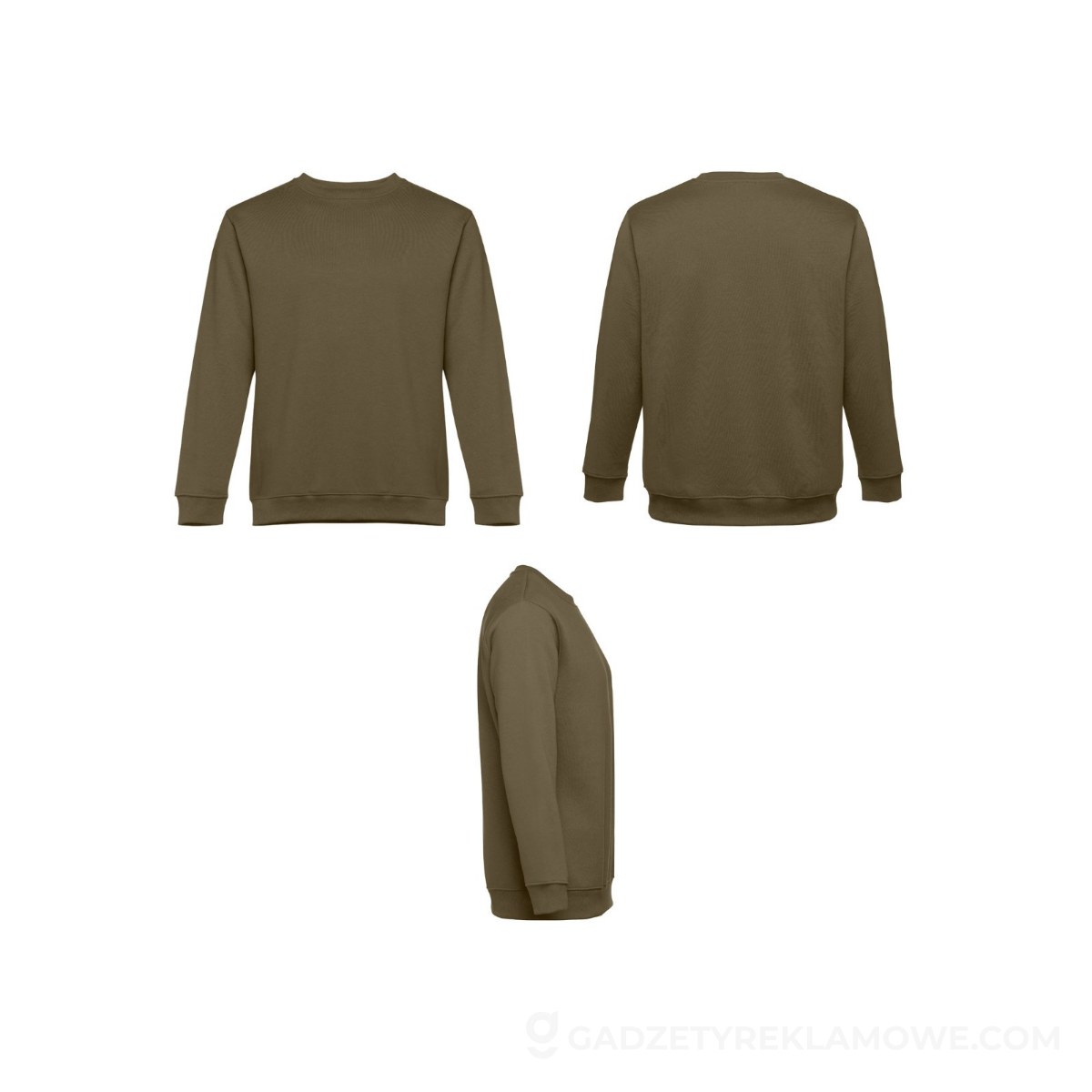 THC DELTA. Bluza (unisex) z bawełny i poliestru - Wojskowa zielona