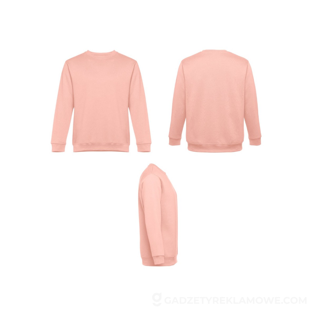 THC DELTA. Bluza (unisex) z bawełny i poliestru - Łososiowa