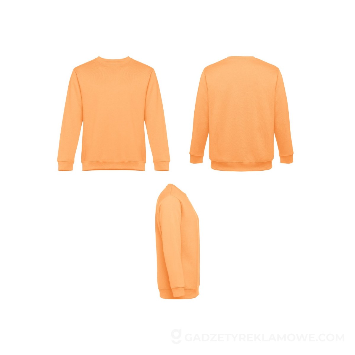 STR-30159-178-XL-wariantu-watermark THC DELTA. Bluza (unisex) z bawełny i poliestru - Koralowa pomarańcz
