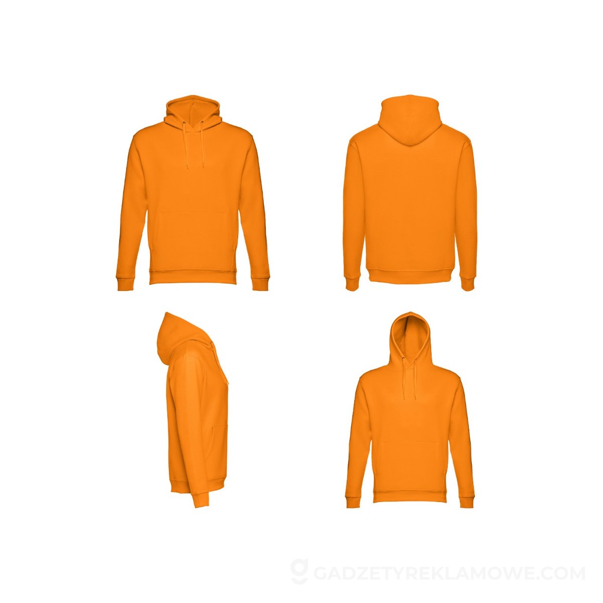 THC PHOENIX. Bluza (unisex) z kapturem z bawełny i poliestru - Pomarańczowa