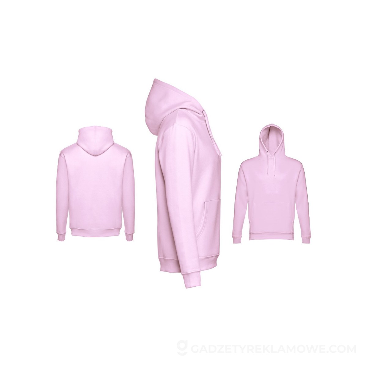 THC PHOENIX. Bluza (unisex) z kapturem z bawełny i poliestru - Liliowa