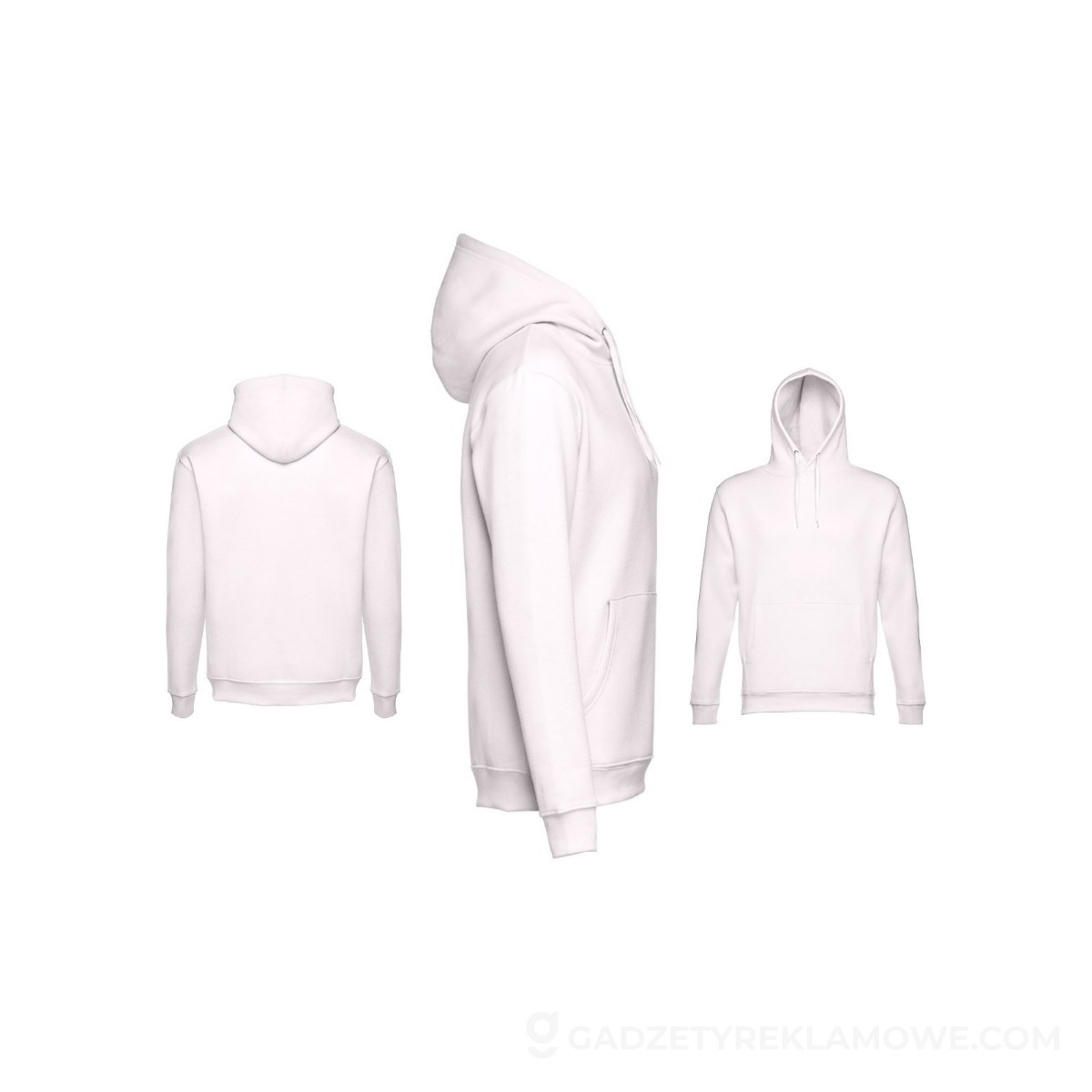 THC PHOENIX. Bluza (unisex) z kapturem z bawełny i poliestru - Pastelowy różowy