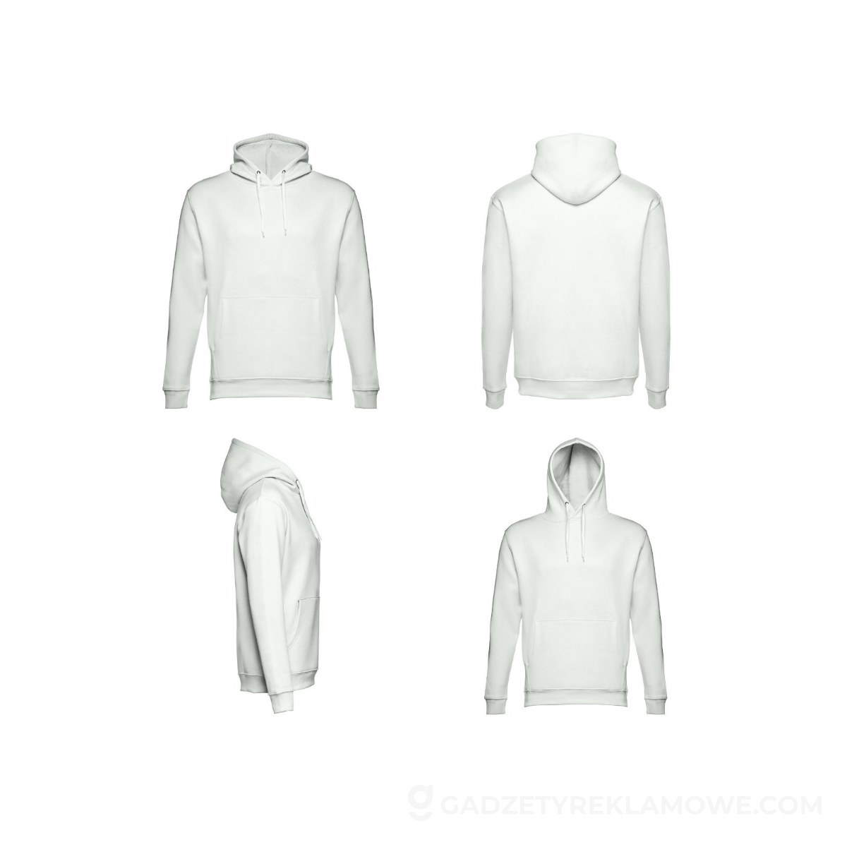 STR-30160-159-XXL-wariantu-watermark THC PHOENIX. Bluza (unisex) z kapturem z bawełny i poliestru - Pastelowy zielony