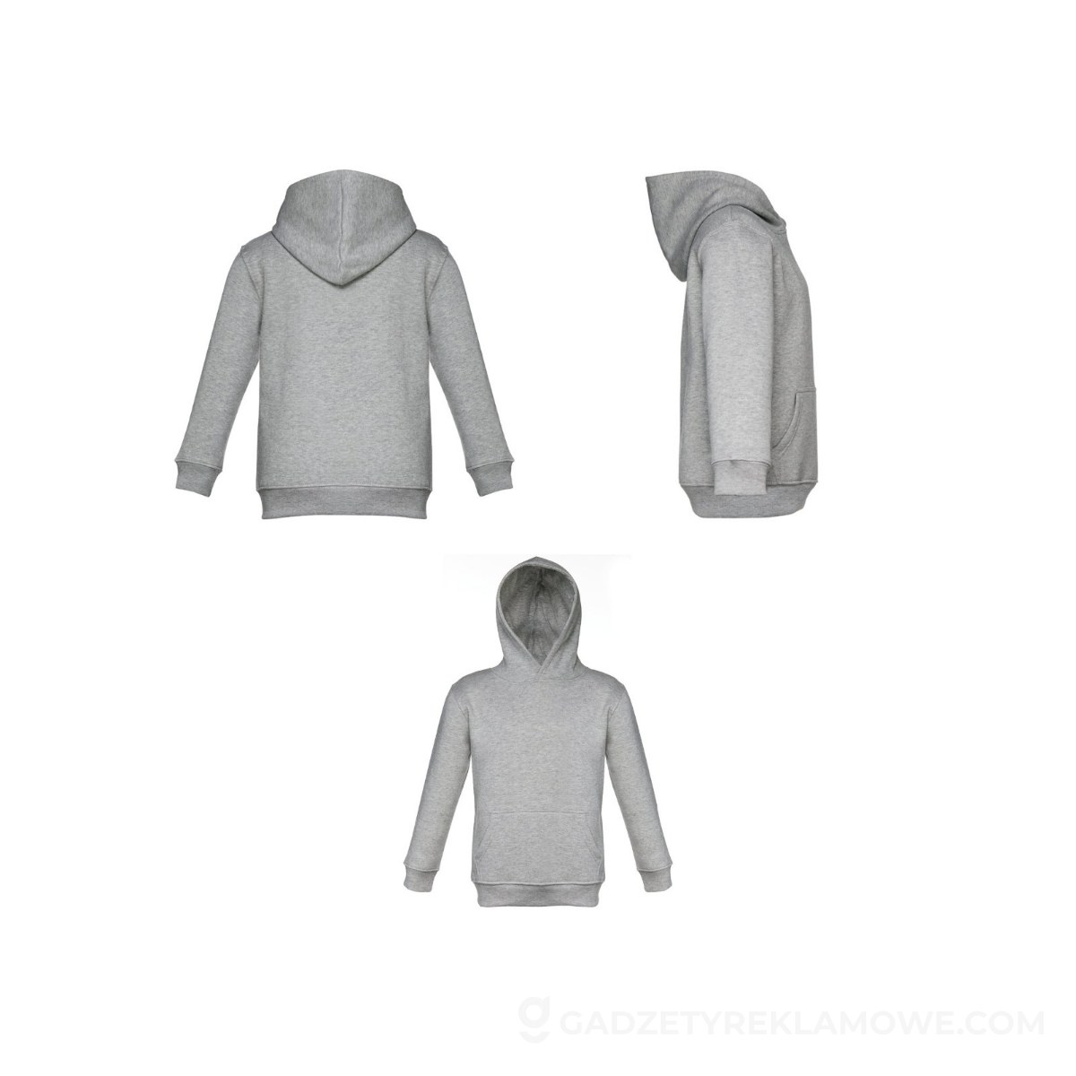 THC PHOENIX KIDS. Bluza dla dzieci (unisex) - Jasnoszary melanż