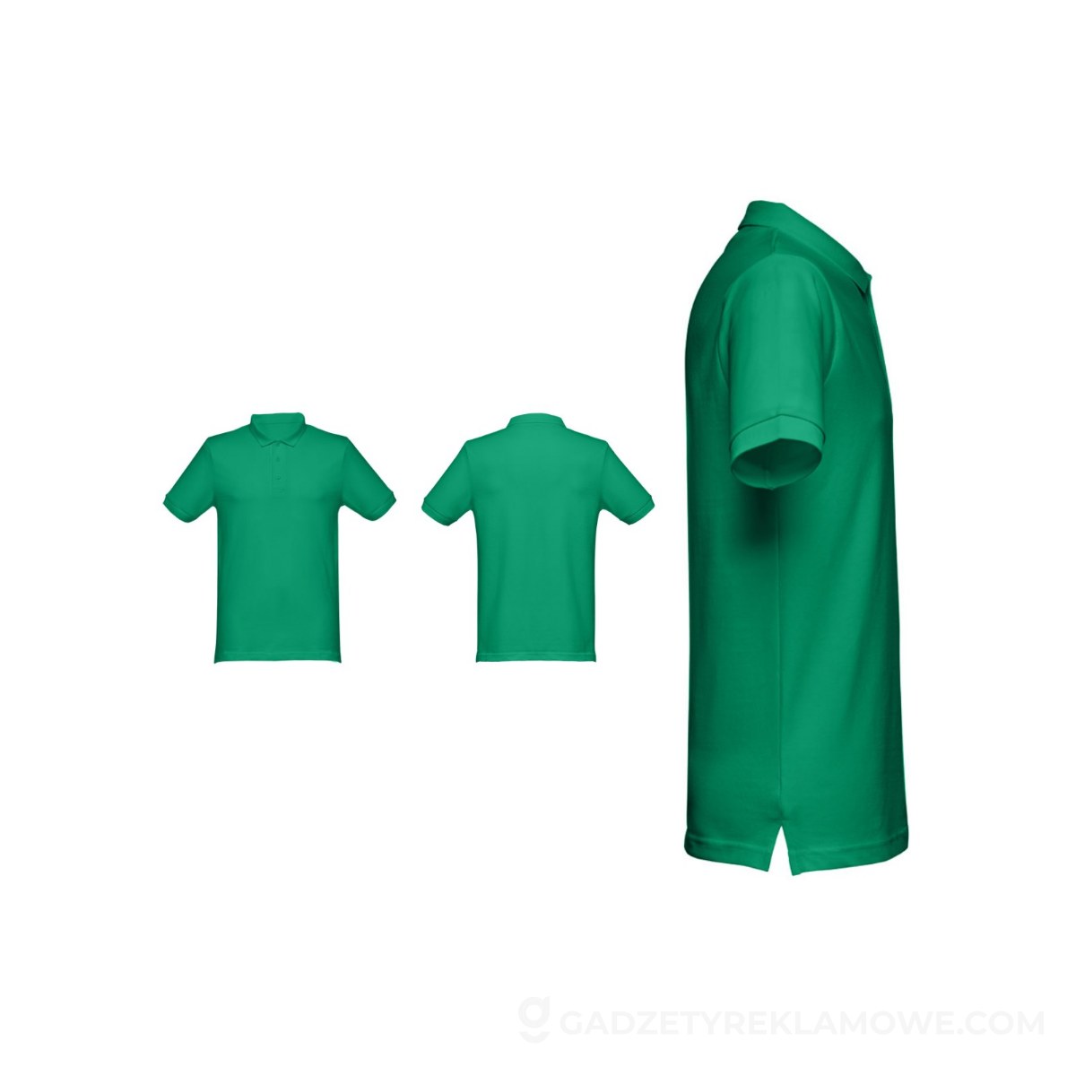 THC MONACO. Męski polo t-shirt - Zielony