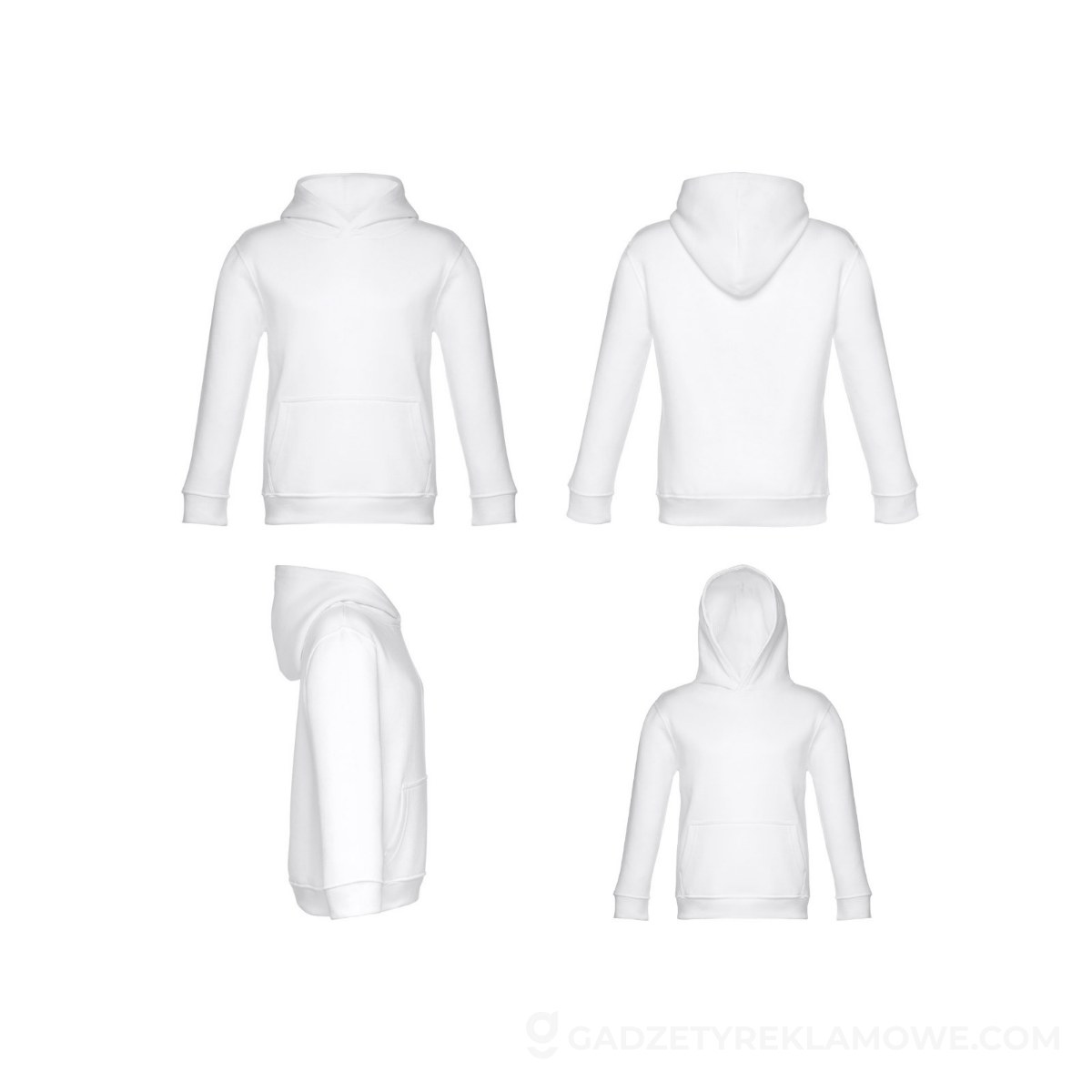 STR-30206-106-8-wariantu-watermark THC PHOENIX KIDS WH. Dziecięca uniwersalna bluza z kapturem - Biała